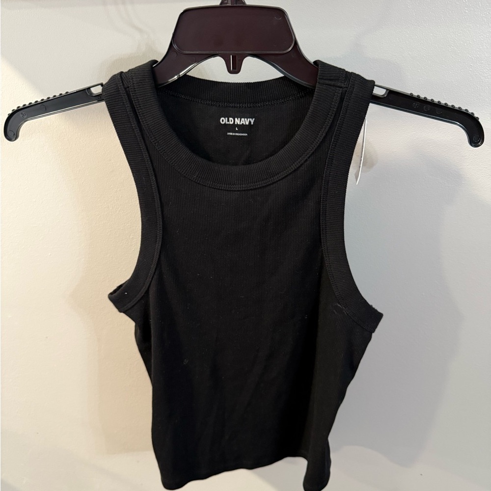 NWT Black Crop Tank Top